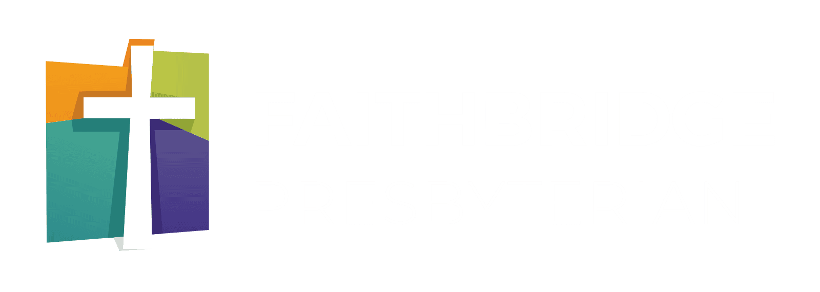 Faithbridge Presbyterian Church building with cross and welcoming entrance.